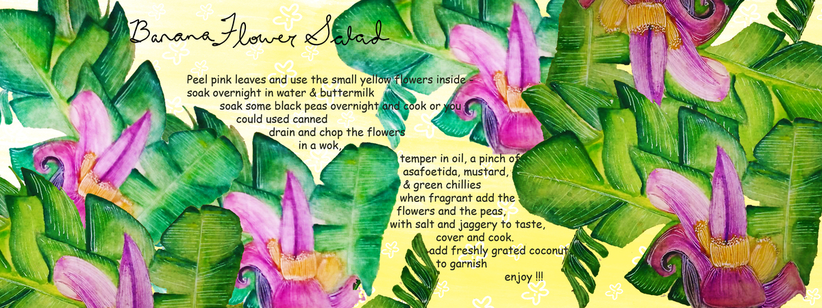 banana flower salad by Madhushri Kamat