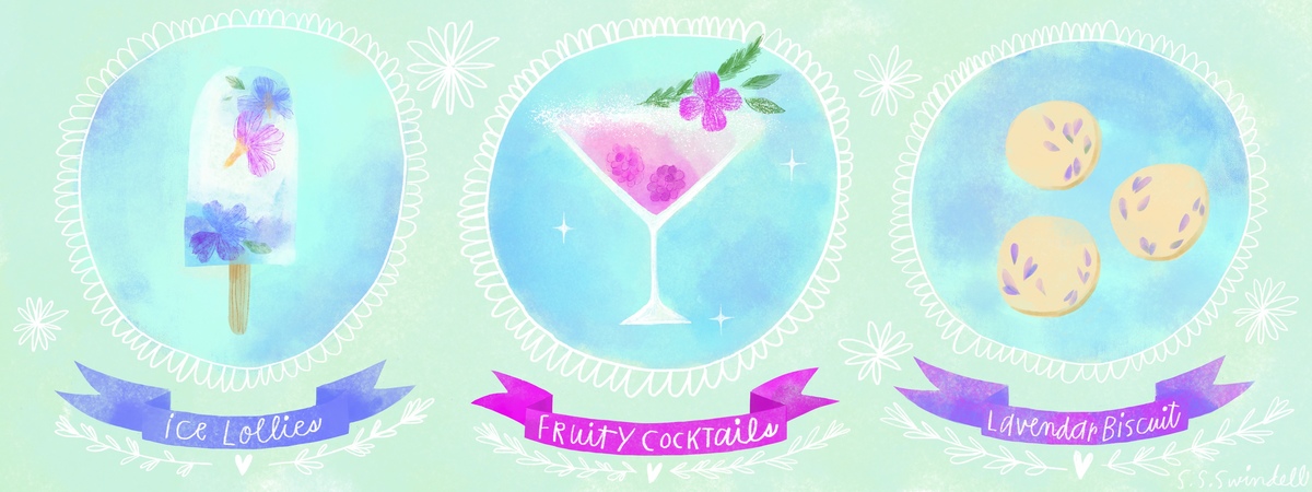 Edible Flowers 3 Ways by Salli S. Swindell