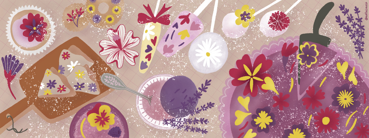 Edible Flowers Buffet by nataliaoro