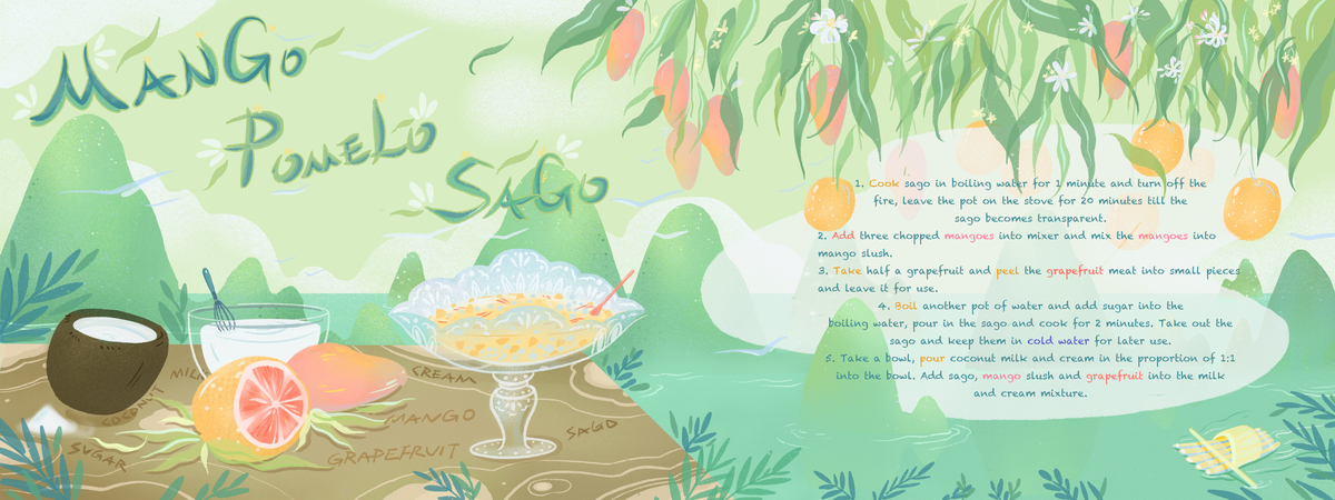 Mango Pomelo Sago by Xiaohan Su