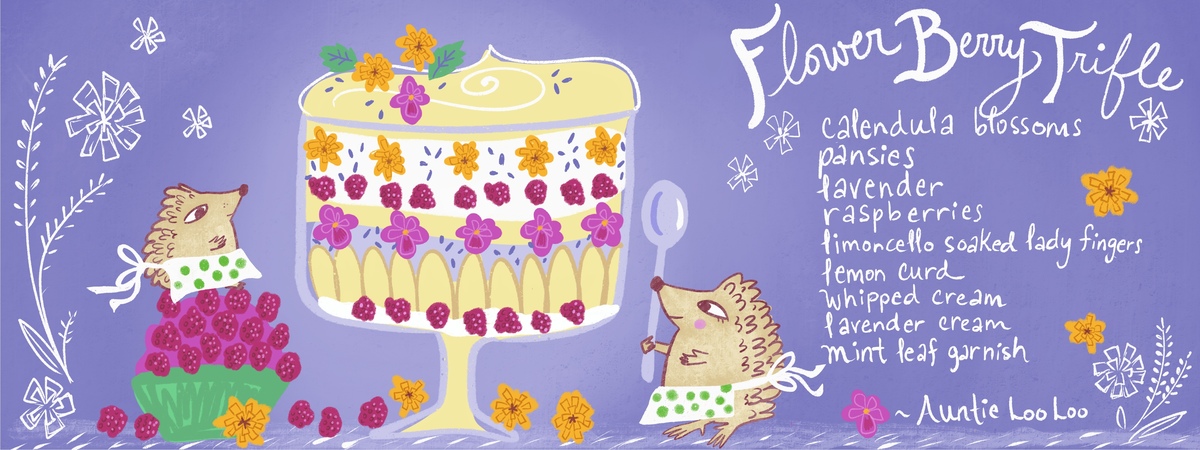 Flower Berry Trifle by Leslie Dresdner