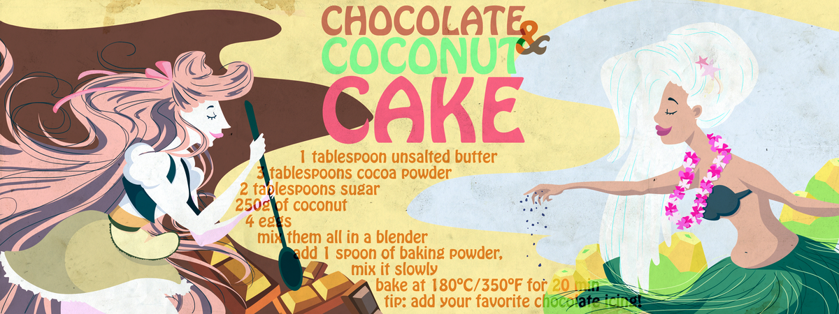 Chocolate & Coconut Cake by Isabella Papa