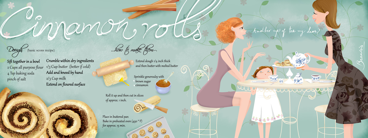 Cinnamon Rolls by Nathalie Beauvois