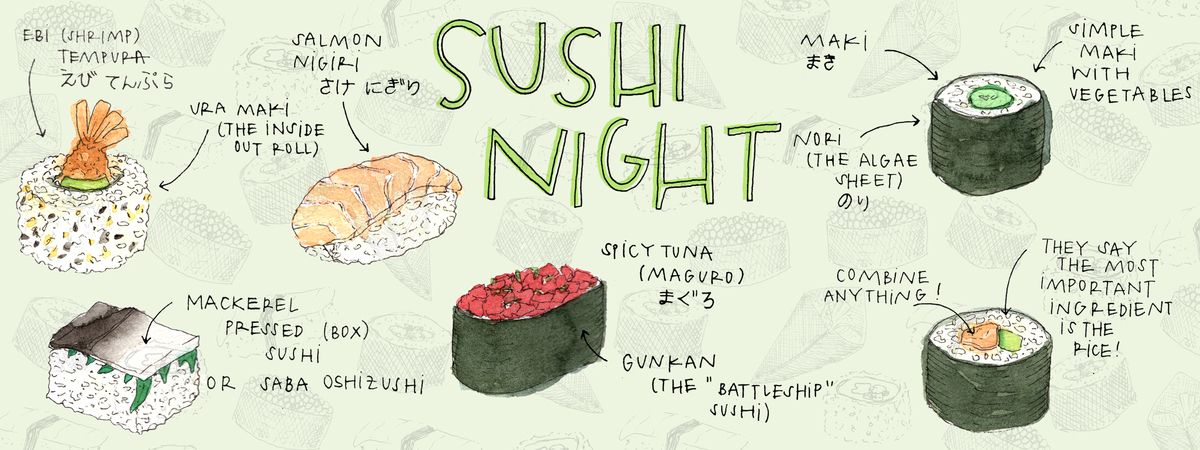 Sushi Night by Caroline Christen