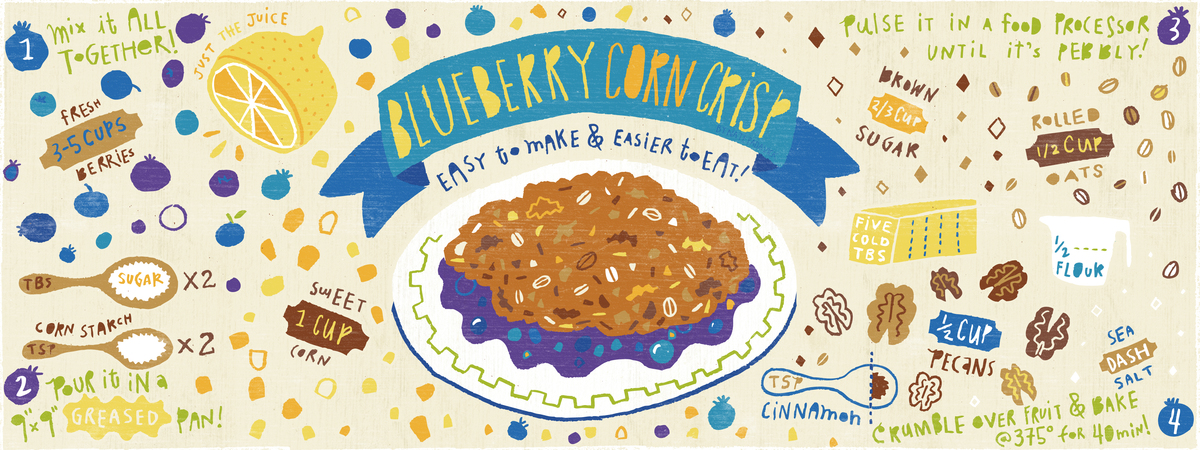 Blueberry Corn Crisp by Nate Padavick