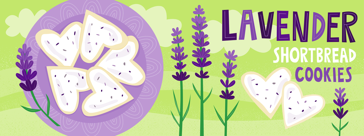 Lavender Shortbread Cookies by Lisa Kubenez