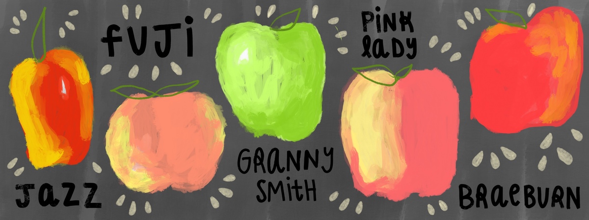 My Favorite Apples by MichelleSolomonArt