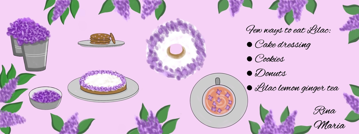 Edible Flowers-Lilac by Rina Maria