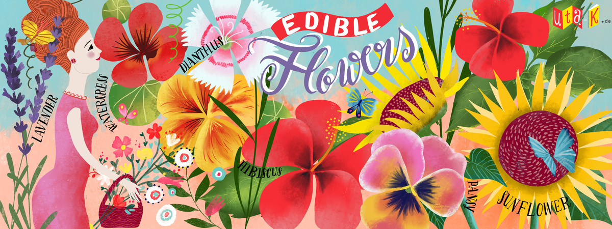 Colorful Garden Mix // Edible Flowers by Mira Paradies