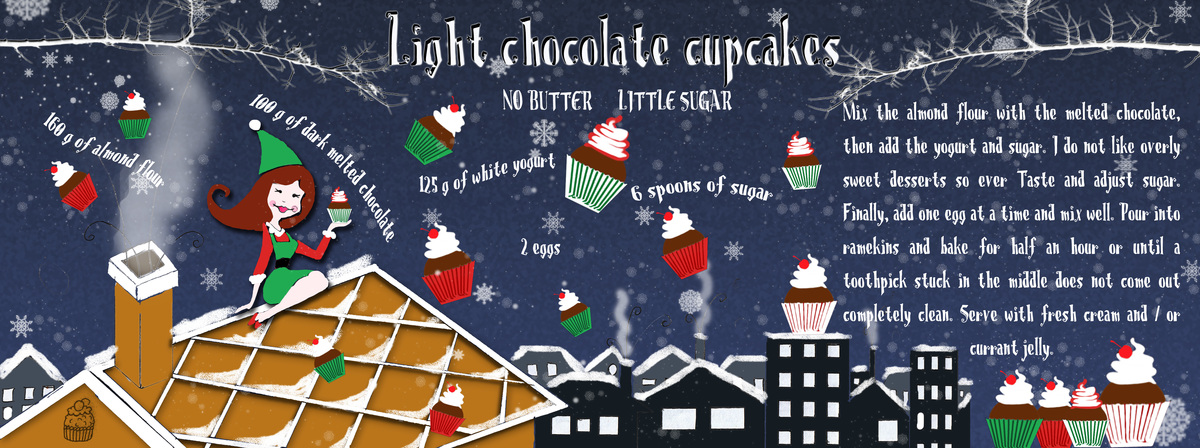 Light Chocolate Cupcakes by Francesca Antonielli