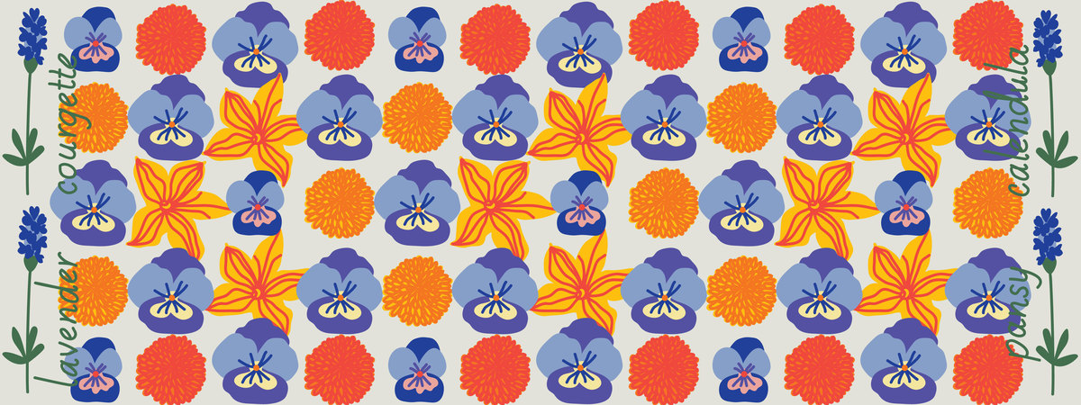 Edible flowers by Solvejg Jörgensen Makaretz