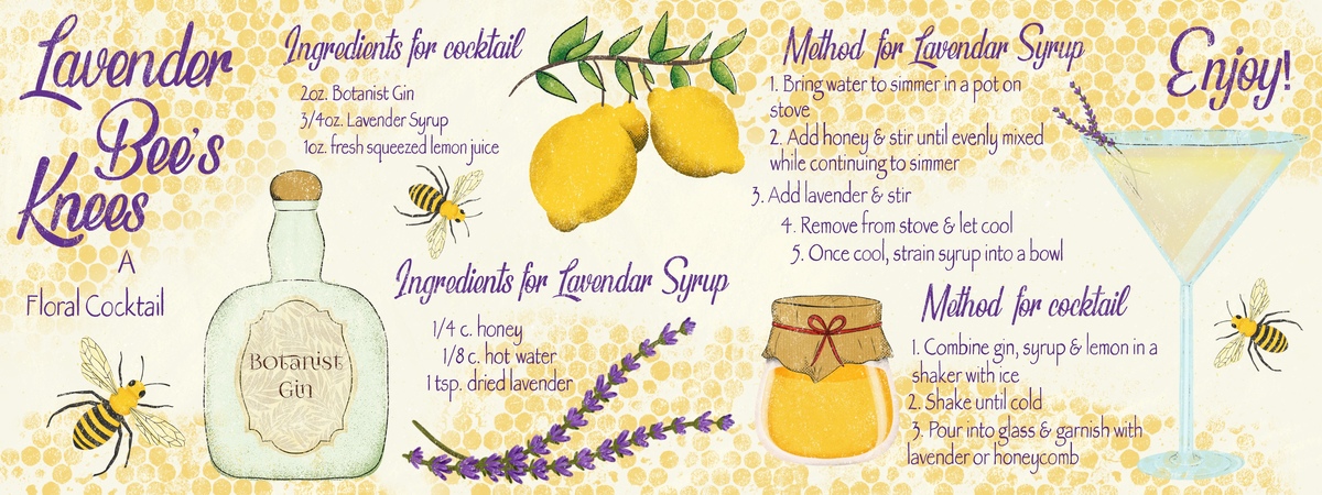 Lavender Bee’s Knees by Kerri Lisa