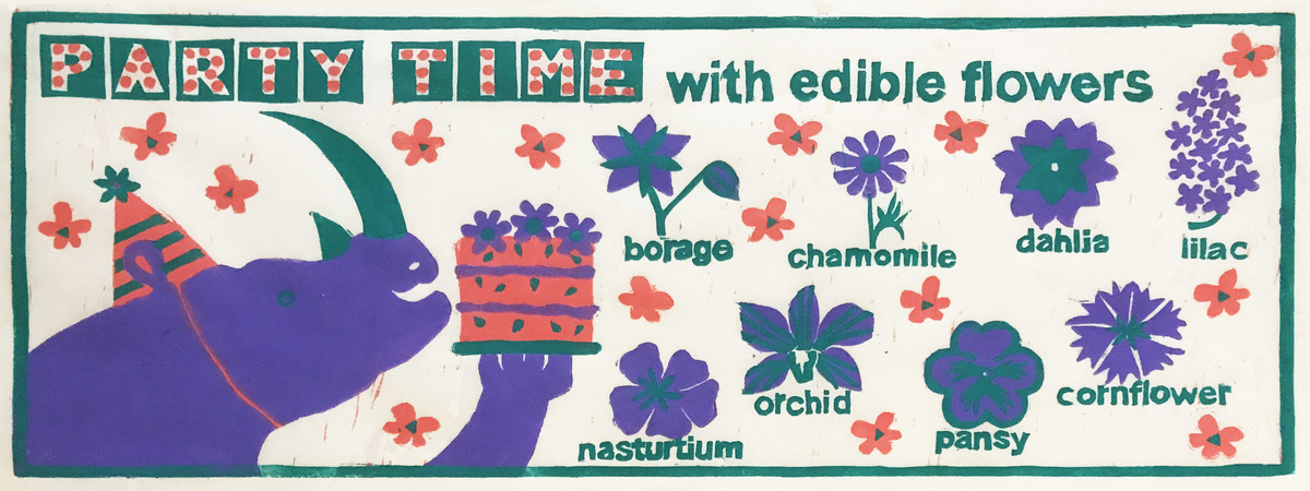 Party Time with Edible Flowers by Marcia Spoor