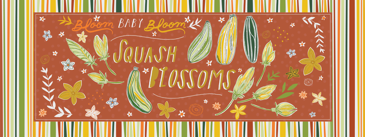 Blooming Squash Blossoms by Maddy Gabryel