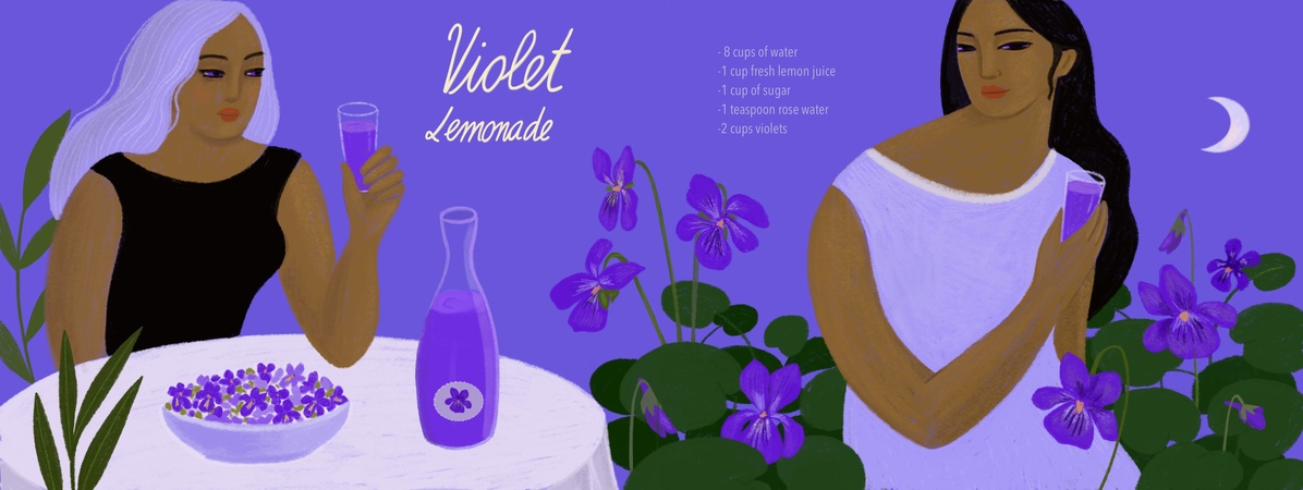 Violet lemonade by Carmen Garcia
