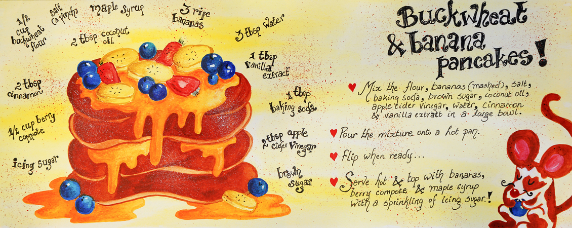 Vegan Buckwheat & Banana Pancakes by Hasika Suresh