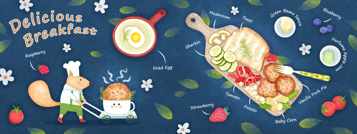 Delicious Breakfast by Connie Liao