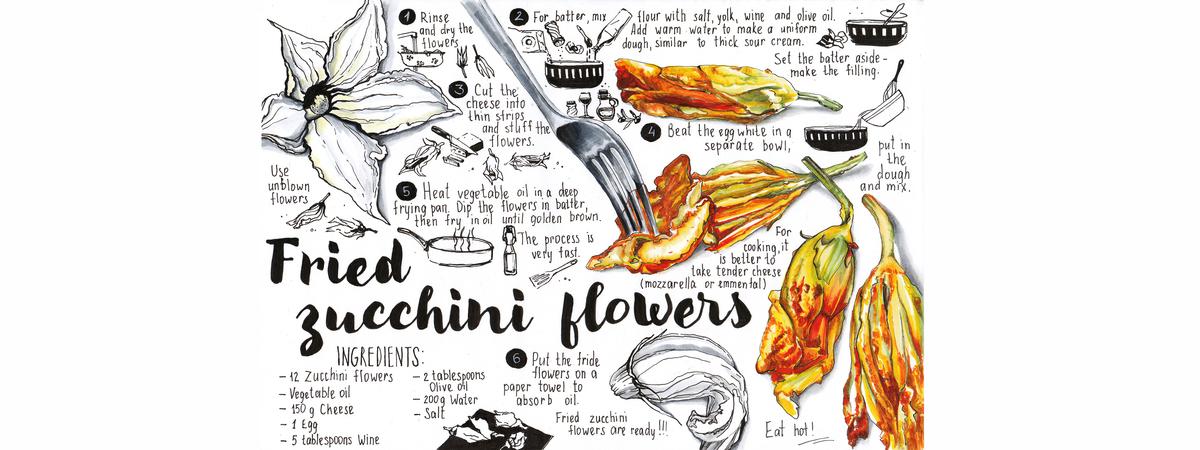 Fride zucchini flowers by Ольга Погарицкая