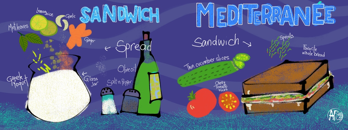 Sandwich Mediterranée by Anita Perez