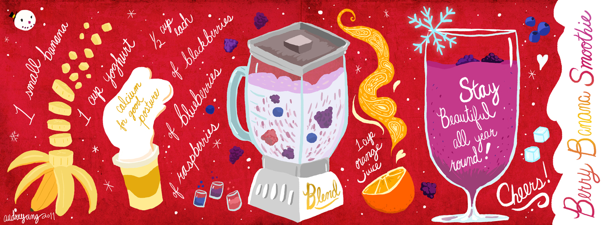 Berry Banana Smoothie by Audrey Ang