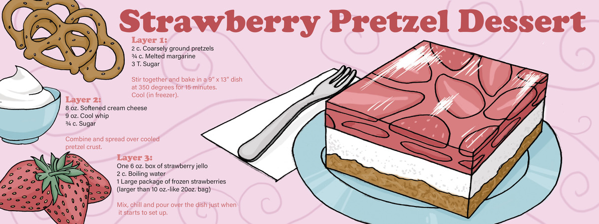 Strawberry Pretzel Dessert by Alyssa