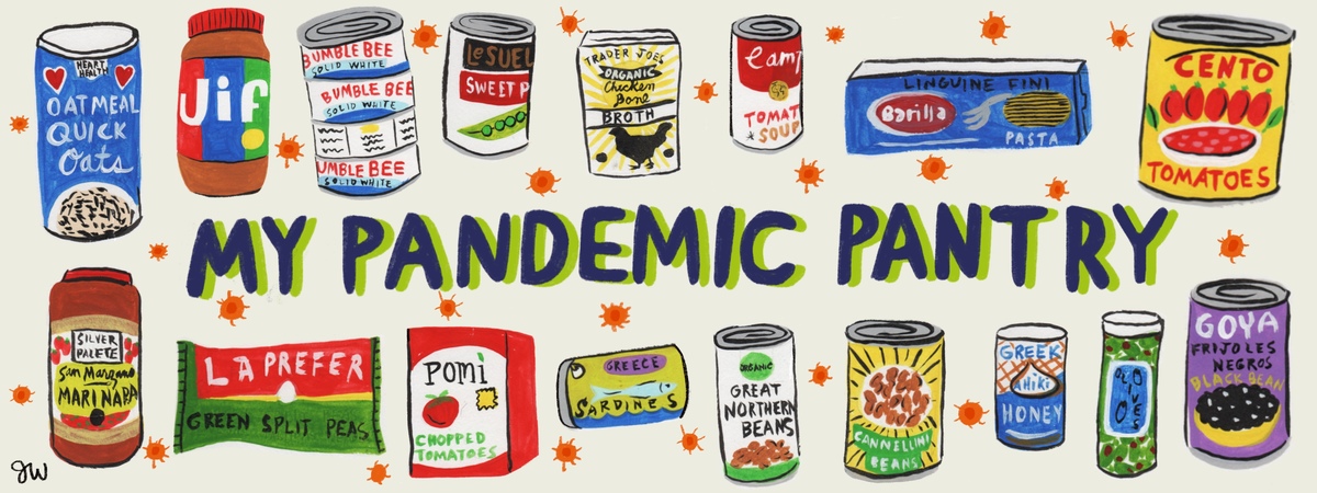 My Pandemic Pantry by Julie Wilson illustration