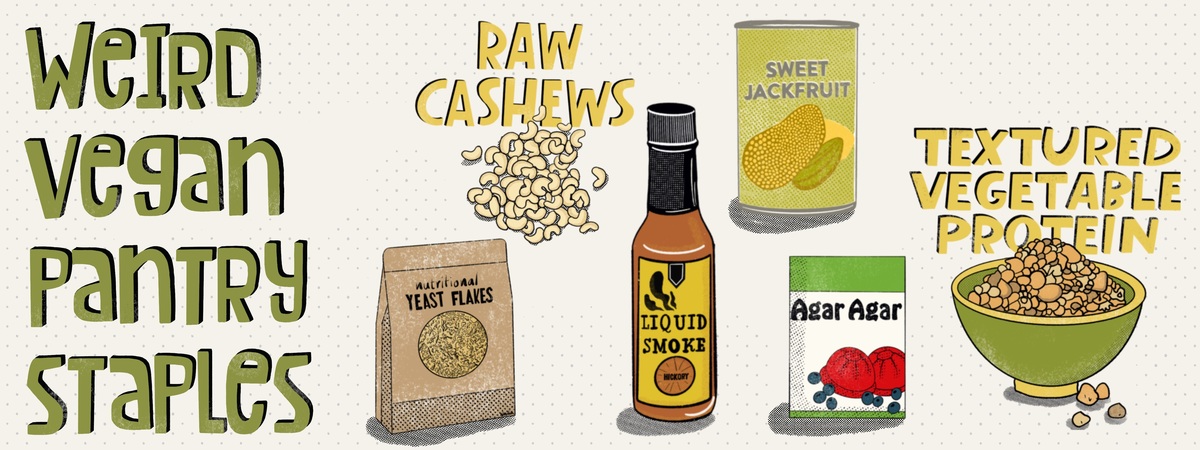 Weird Vegan Pantry Staples by Nadia Di Fiore