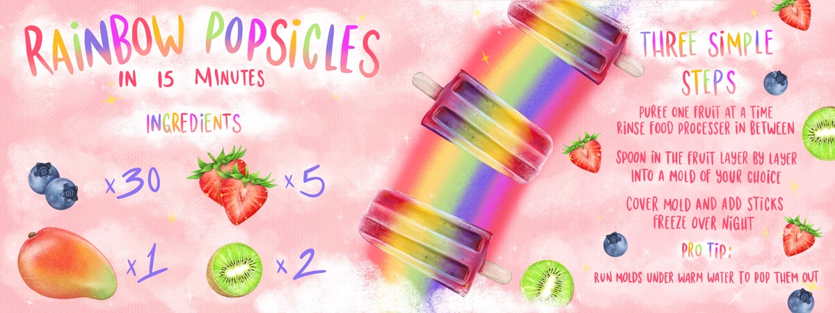 Rainbow Popsicles by Faith Ferretti