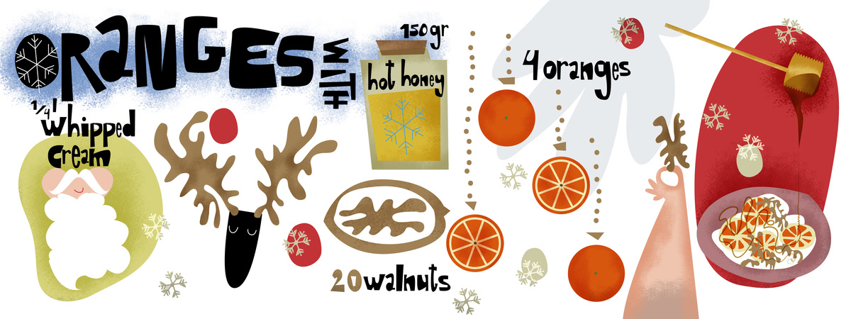 Oranges with Hot Honey by Ana Delia Chápin