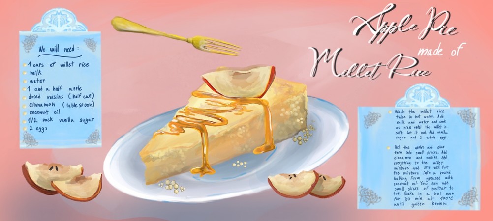 Apple Pie made of Millet rice by Viktória