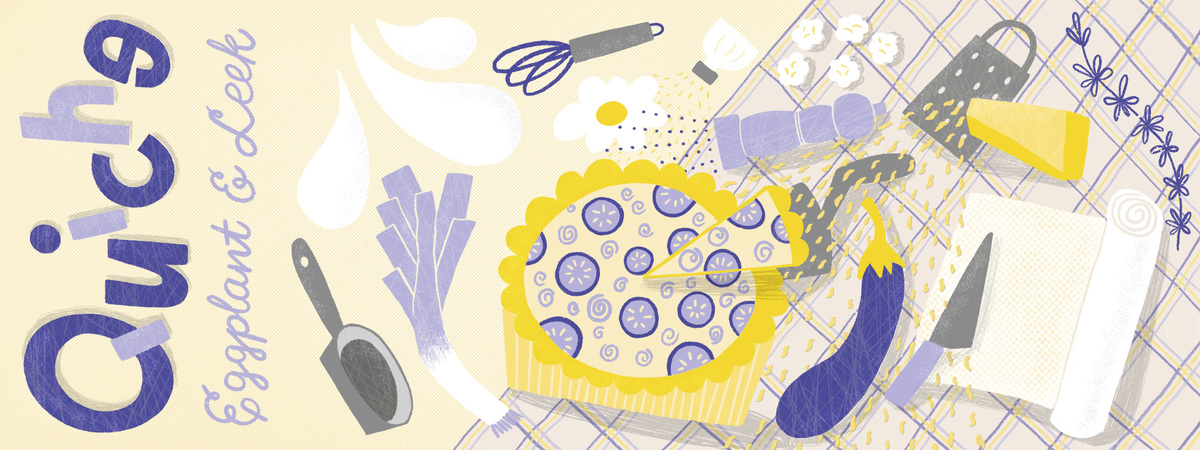 Eggplant Quiche with leek by nataliaoro