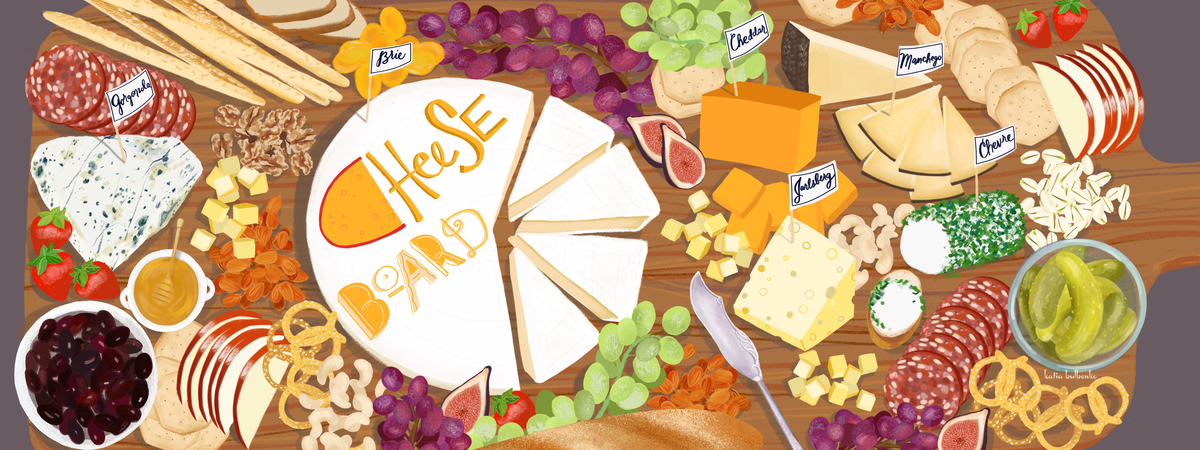 Cheese Board by Katia Bulbenko