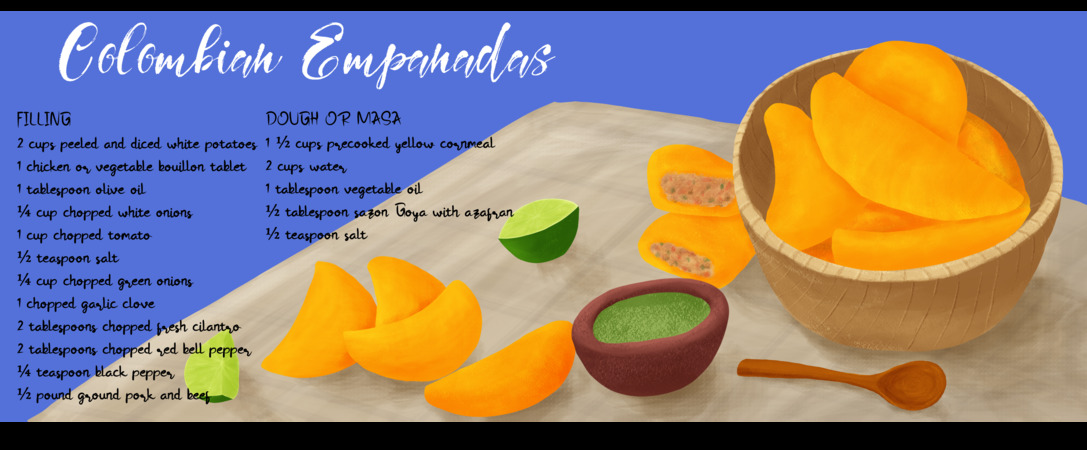 Colombian Empanadas by andresherreraart