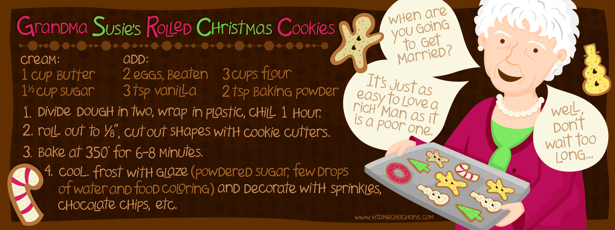 Grandma Susie's Rolled Christmas Cookies by Vita Mechachonis Mechachonis cookies 300