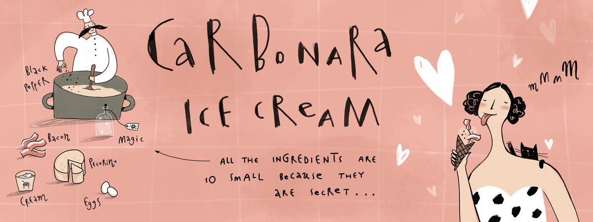 Carbonara Ice Cream (GrateFULL) by mominoki