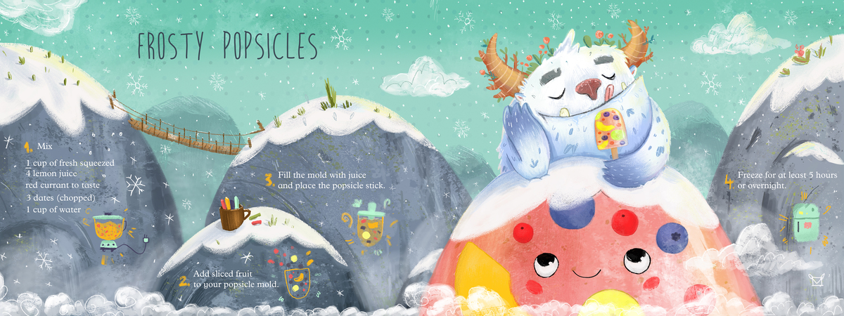 Frosty Popsicles by mateja.illustrates