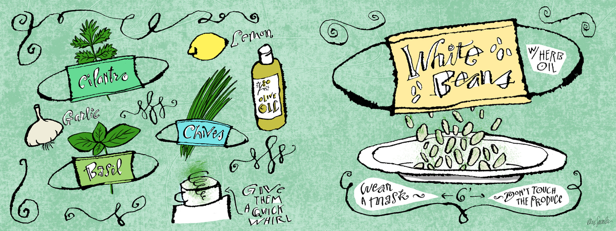 White Beans with Herb Oil by Alex Savakis