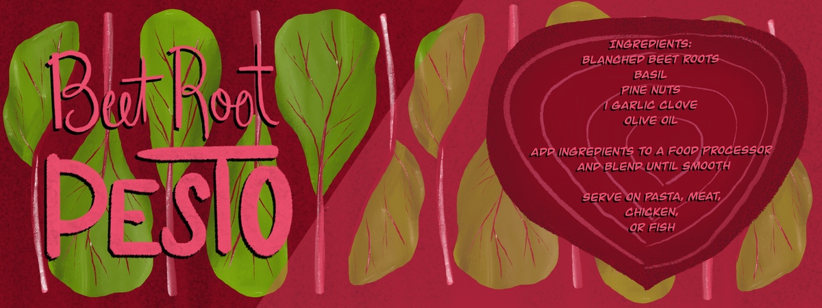 Beet Root Pesto by Mary Mastren-Williams