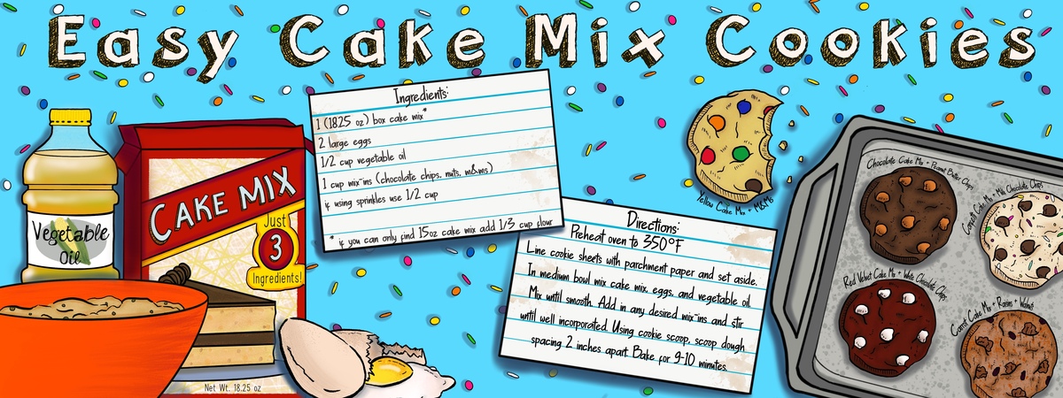 Easy Cake Mix Cookies by Samantha Lee McDaniels