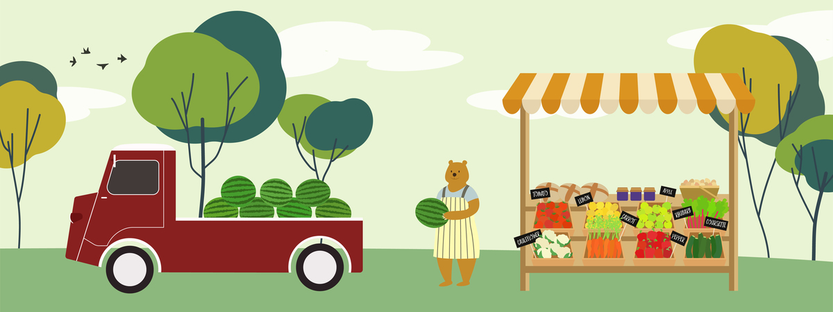 Farmer's Market by Zelda Sun
