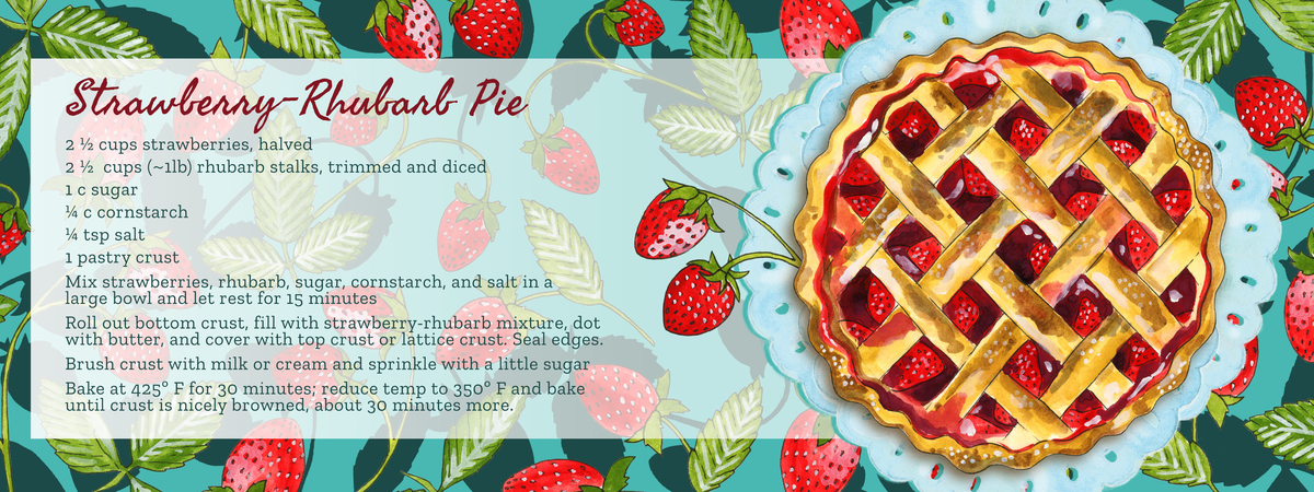 Strawberry-Rhubarb Pie by Melissa Washburn