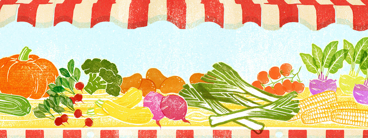 The Vegetable Farmer’s Market by Honey Gherkin