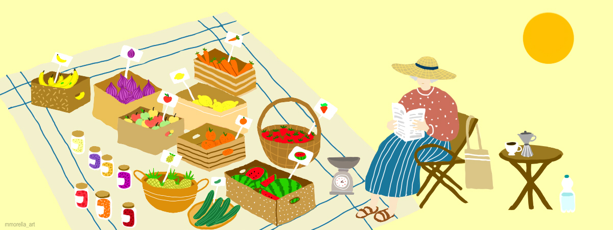 Farmer's Market grandma by Mirella