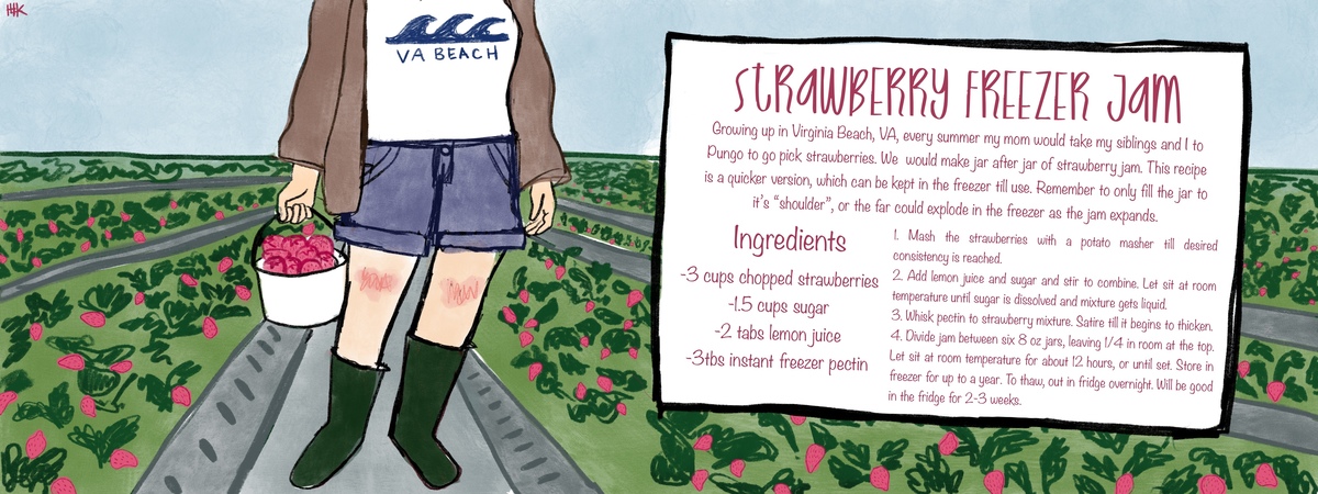 Strawberry Freezer Jam by Hanna Kirby