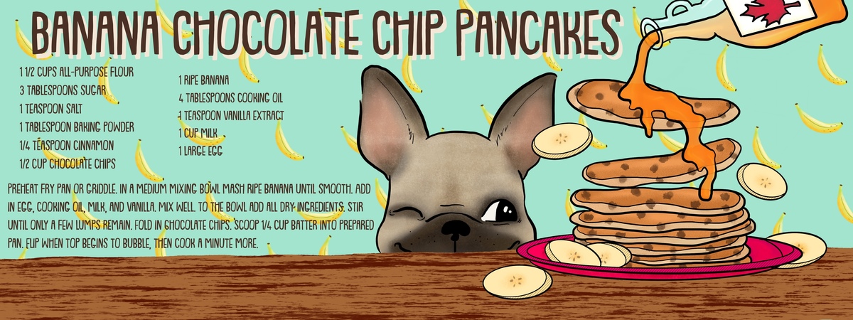 Banana Chocolate Chip Pancakes by Samantha Lee McDaniels