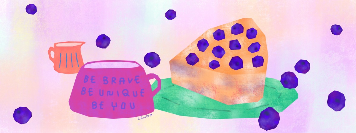 Be You Blueberry Cake by Lenna Arty
