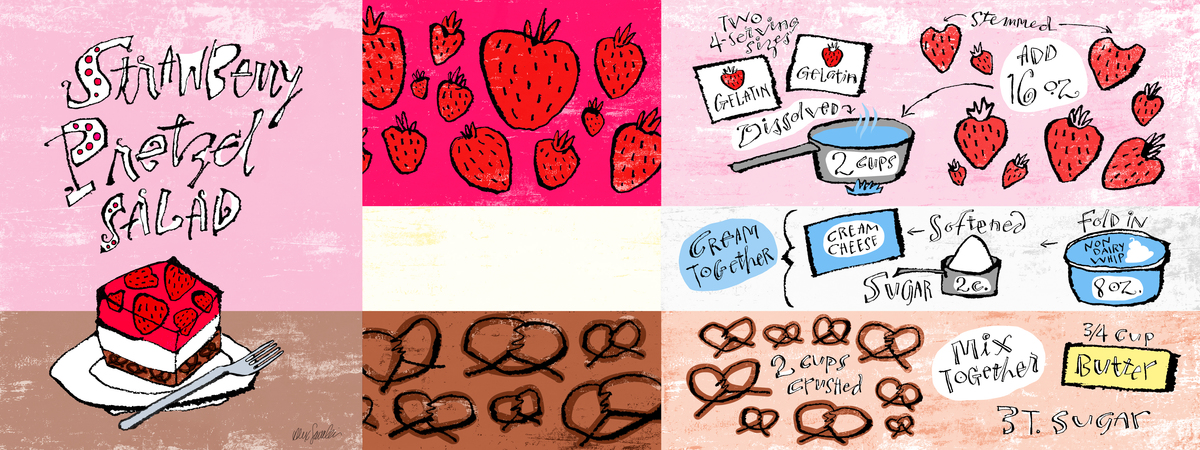Strawberry Pretzel Salad by Alex Savakis