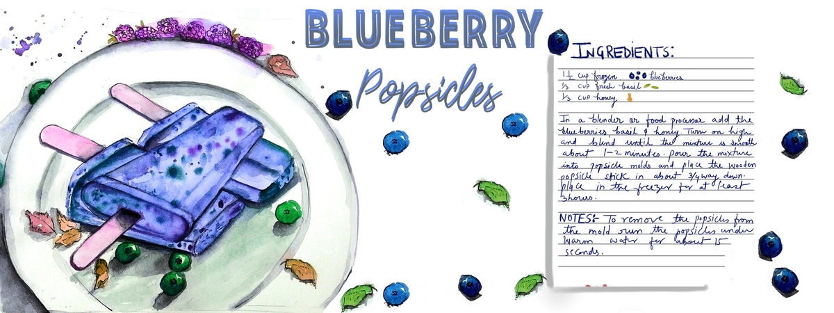 Blue berry Popsicle by Charu Jain