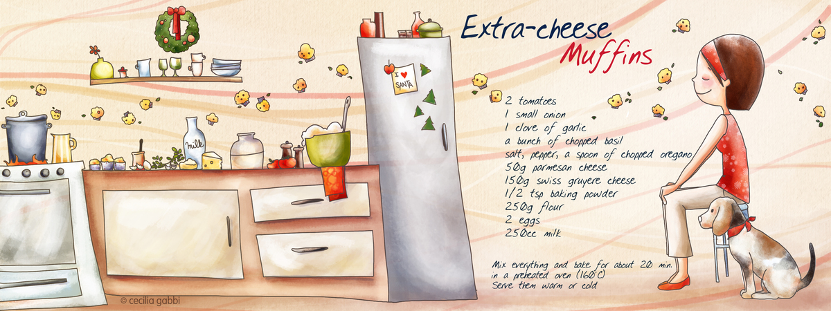 Extra Cheese Muffins by Cecilia Gabbi