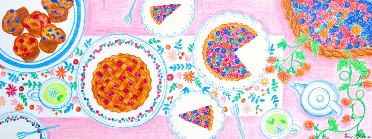 Berry tea party by Christina Saori